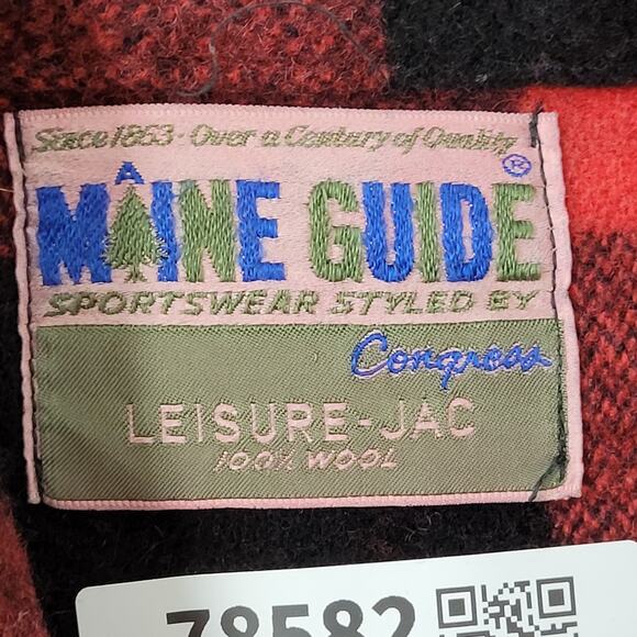 Vintage 70s Wool Hunting Jacket Women M/L 24x26 Baggy Oversized USA - Picture 11 of 12